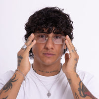 SMOKE SQUARE GOLD trasparente 25