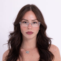 SMOKE SQUARE SILVER trasparente