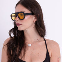 BLADE ROUND BLACK orange