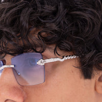 SNAKE SILVER azzurro sfumato serale