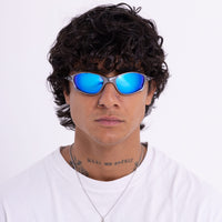 ROUND FIRE GREY blu specchiato