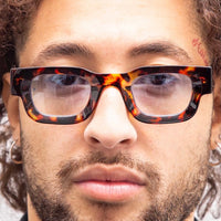 GUILT LEOPARD azzurro sfumato serale