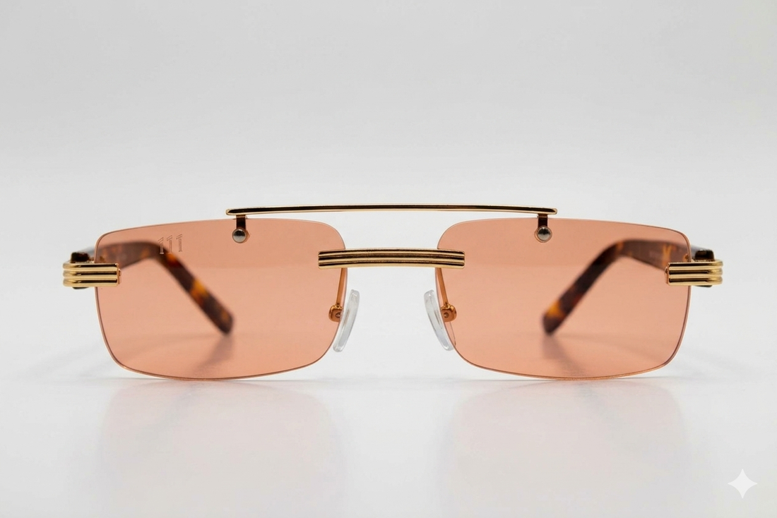 BANGS RECTANGLE LEOPARD salmone