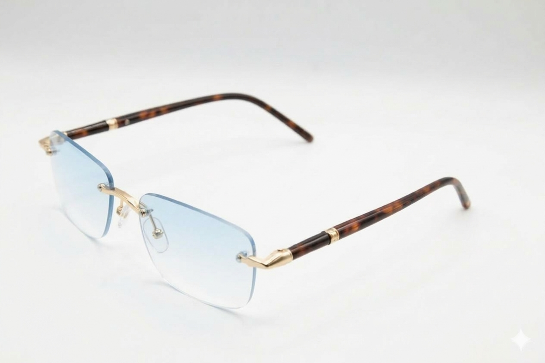 RAIS LEOPARD azzurro sfumato serale