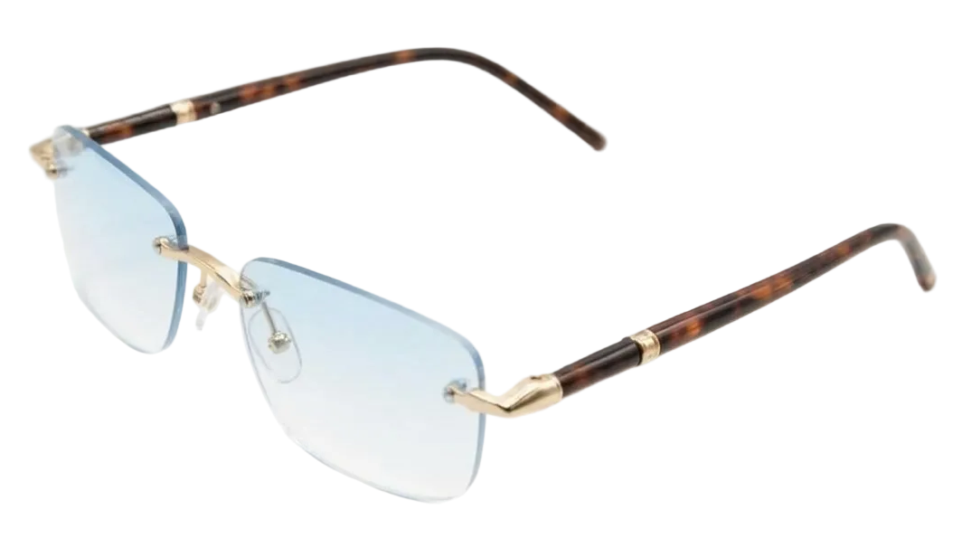 RAIS LEOPARD azzurro sfumato serale