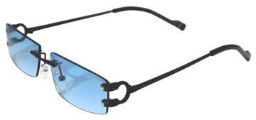 DANGER BLACK azzurro sfumato serale