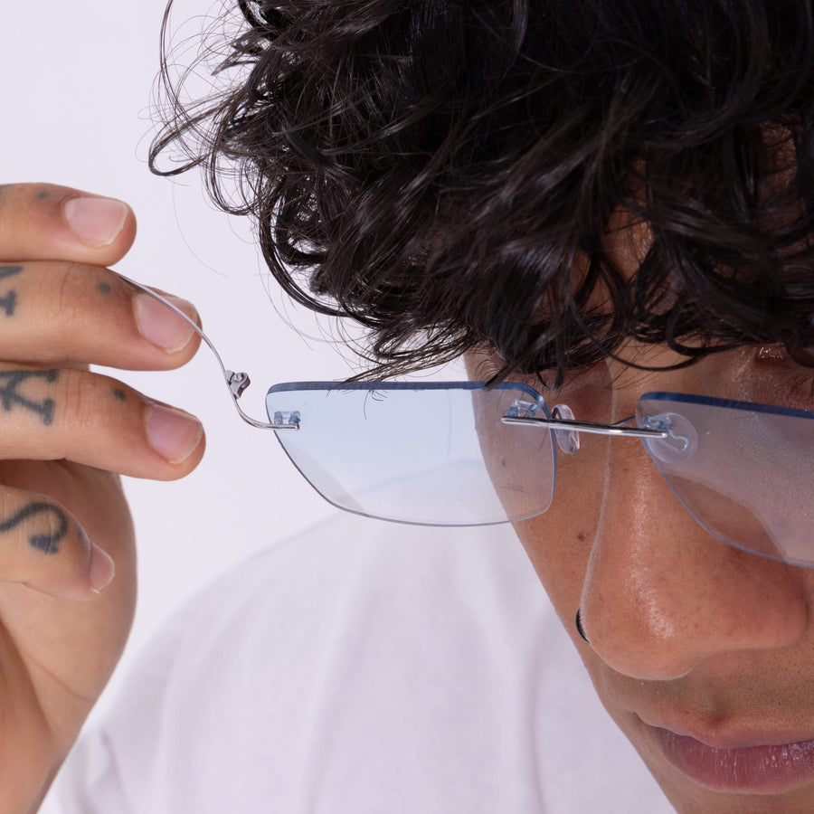 TITANIUM SILVER azzurro sfumato 25%