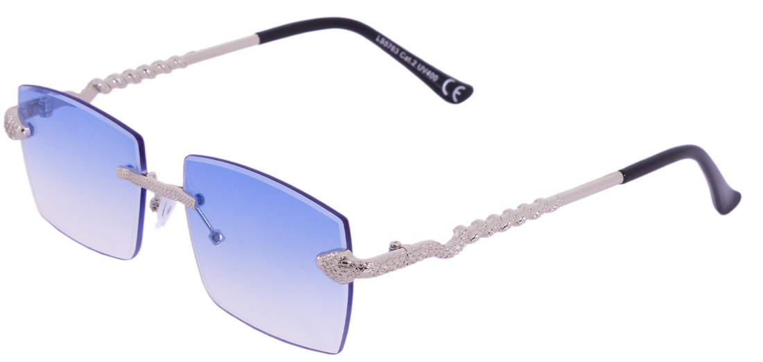 SNAKE SILVER azzurro sfumato serale