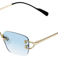 SMOKE SQUARE GOLD azzurro sfumato 25