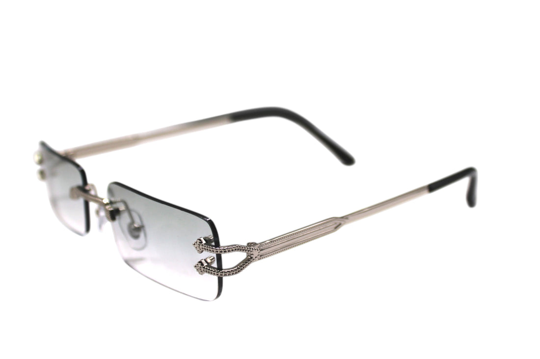 OSLO SILVER RECTANGLE grigio sfumato serale